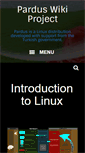 Mobile Screenshot of pardus-wiki.org